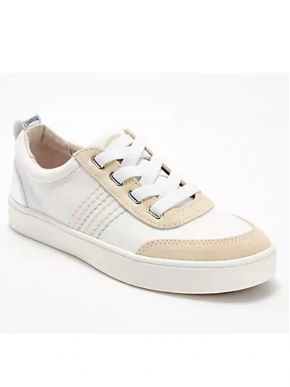 Revitalign Orthotic Canvas Women’s White and Beige Platform Sneakers size 9 - Picture 4 of 11
